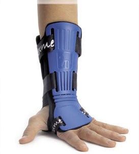 Wrist brace for injury support.