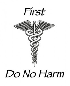 First Do No Harm medical symbol.