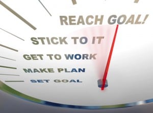 Motivational clock with goal-setting.