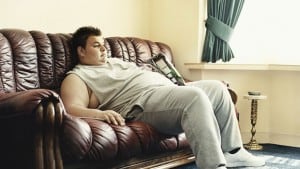 Woman resting on sofa at Singapore Phys.
