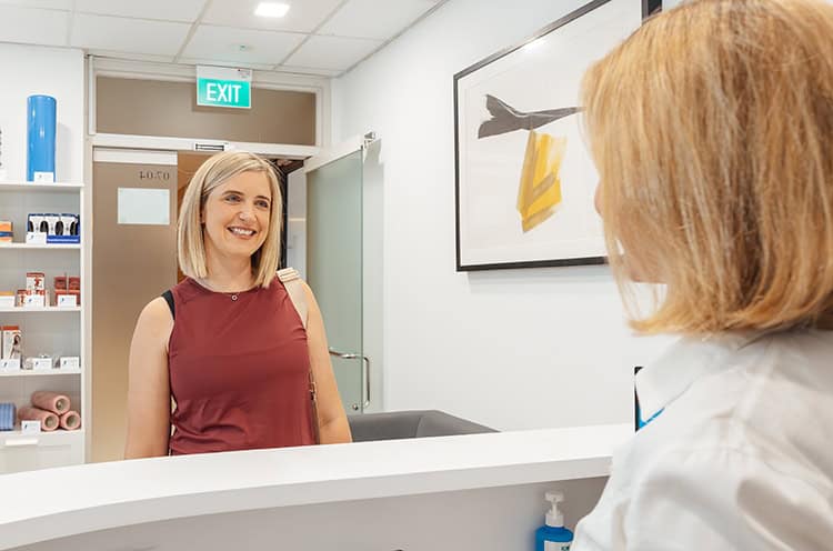 Patient at Singapore Physio Spine & Pelv.